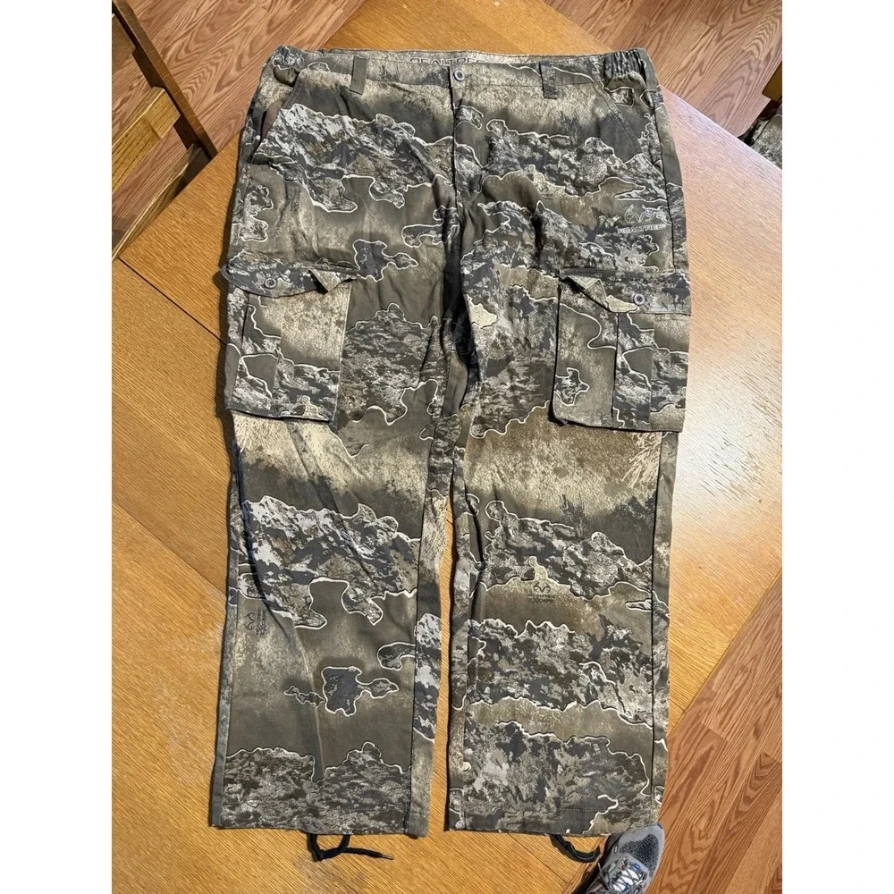 Realtree Escape Camp Cargo Pants Mens 2XL‎ (44x32) Cargo Pockets Hunting Stretch